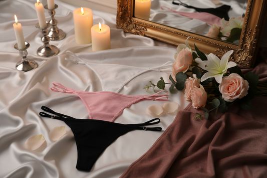 3'lü Çapraz İp Tanga Set